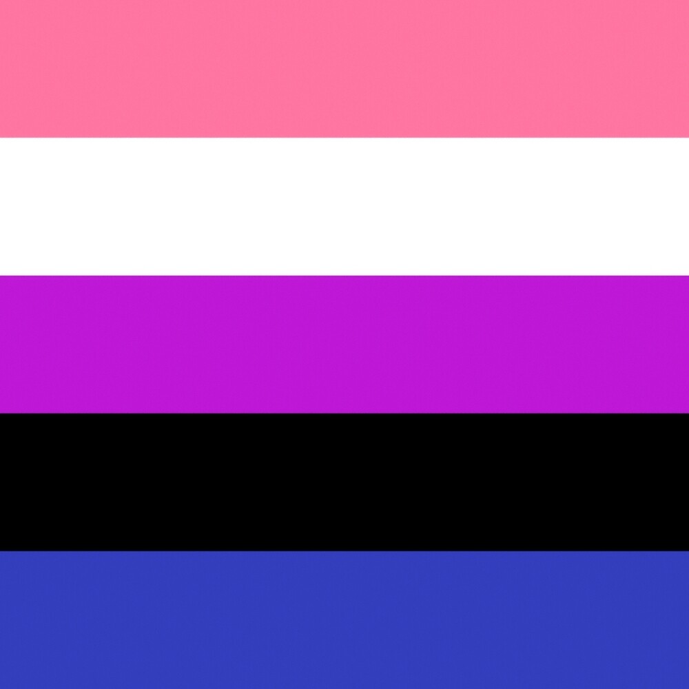 "Genderfluid LGBT+ Pride flag" by PawzativelyMad Redbubble