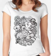 A Medley of Mushrooms Women's Fitted Scoop T-Shirt