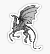 Thestral #2 with Gray Background Sticker