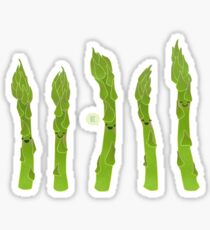 Asparagus say hi! Sticker