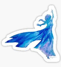 Pegatina Melted Crayon Snow Queen