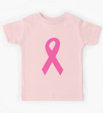 Dark Pink Ribbon Kids Tee