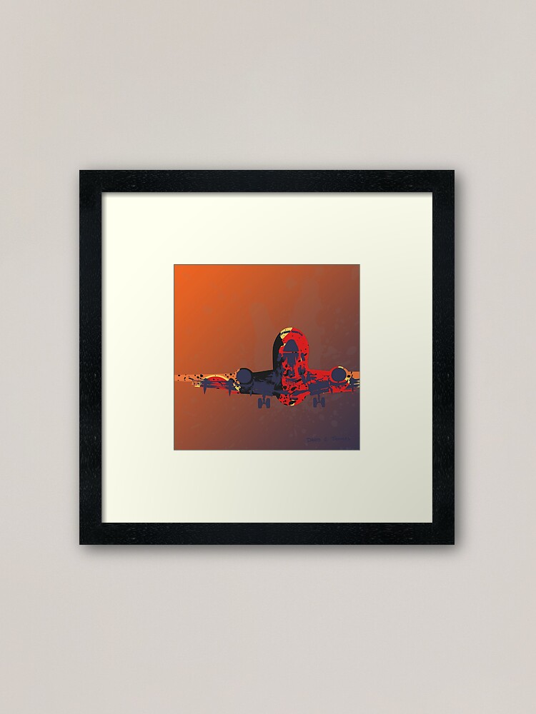 Alternate view of The Landing Plane 2012 Framed Art Print