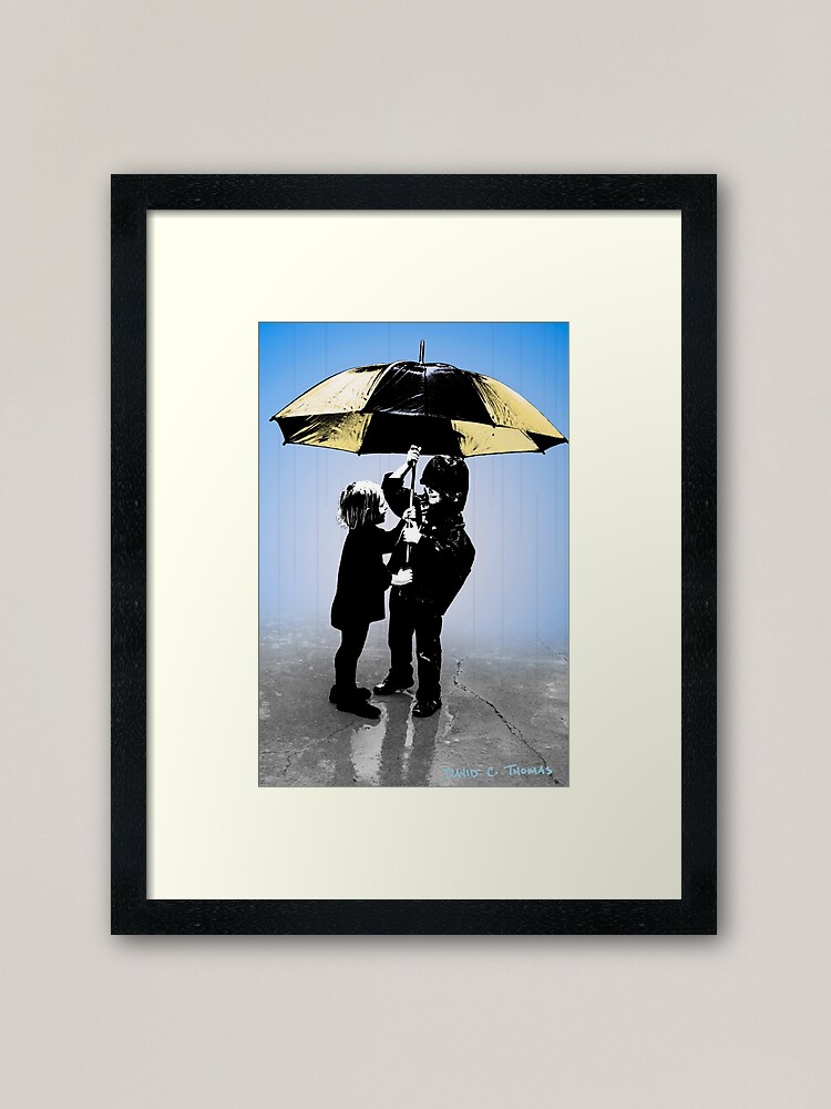 Alternate view of Sharing The Umbrella 2015 Framed Art Print