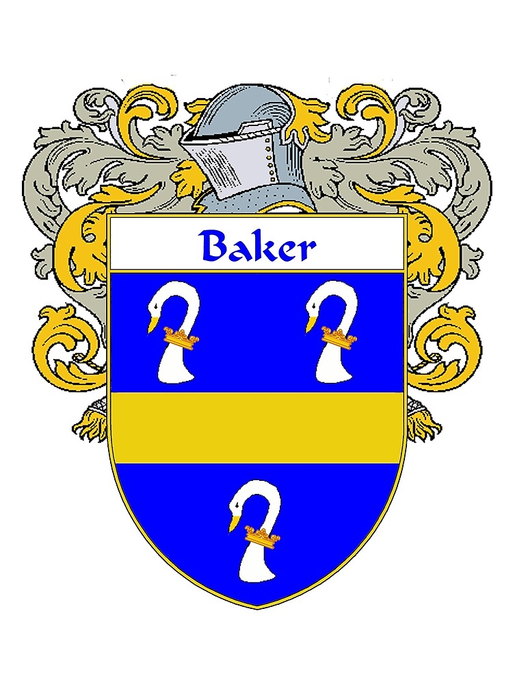 "Baker Coat of Arms/ Baker Family Crest" Art Print by IrishArms Redbubble