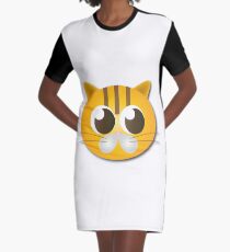 Cute cat graphics Graphic T-Shirt Dress