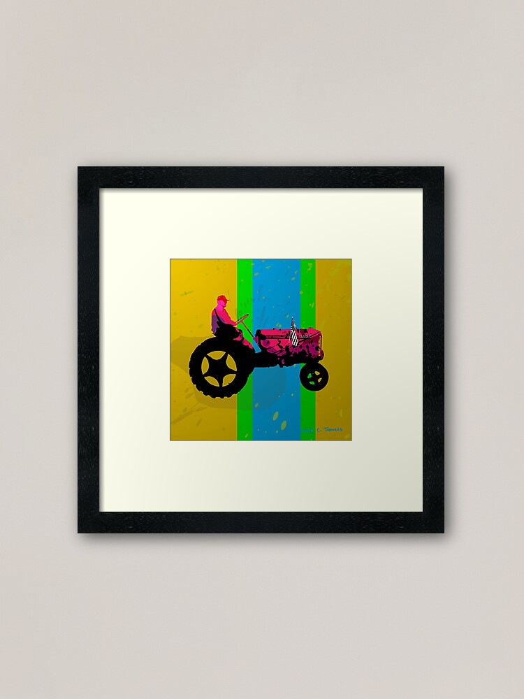 Alternate view of The Tractor Framed Art Print