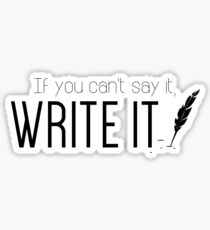 Writing urges #2 Sticker