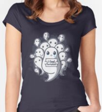 Geisterprobleme Tailliertes Rundhals-Shirt