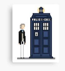 Pixel first Doctor Canvas Print