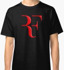 rf, roger federer, roger, federer, tennis, wimbledon, grass, tournament, ball, legend, sport, australia, nadal, net, cool, logo, perfect. Classic T-Shirt
