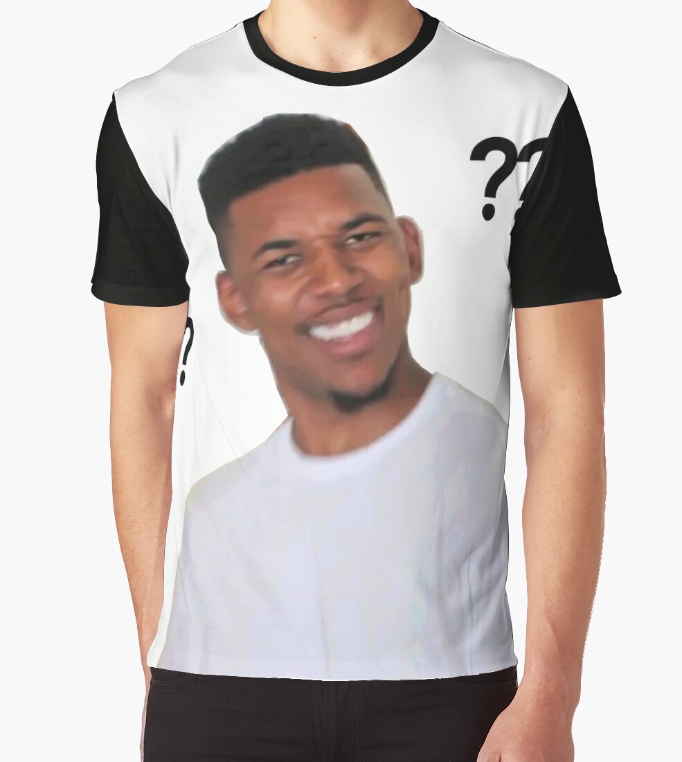 Question Mark Guy (Meme) - Transparent" Graphic T-Shirts by ...