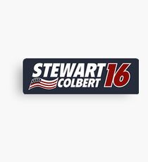 Stewart & Colbert 2016 Election Canvas Print