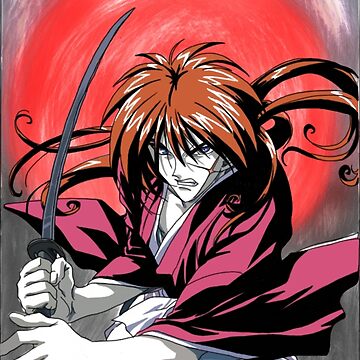 Himura Kenshin Rurouni Kenshin Drawing For Otaku Poster for Sale by  jerestudio