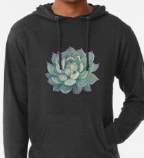 Sukkulente Pflanze Leichter Hoodie