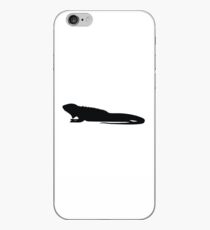 Changeable lizard silhouette iPhone Case