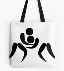 Olympic sports wrestling pictogram Tote Bag