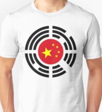 Korean Chinese Multinational Patriot Flag Series Slim Fit T-Shirt