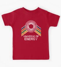 Universe of Energy Logo in Vintage Distressed Style Kids Tee