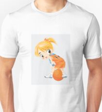 Basketball cartoon girl character Unisex T-Shirt