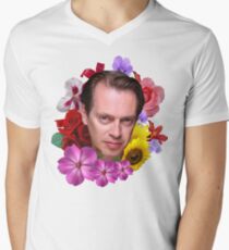Steve Buscemi - Floral Men's V-Neck T-Shirt