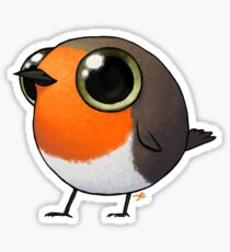 Cute Fat Robin Sticker