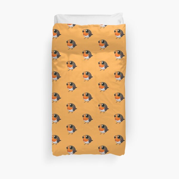 Cute Fat Robin Duvet Cover