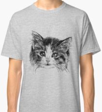 Cartoon purple cat Classic T-Shirt