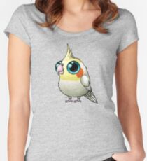 Cute Fat Cockatiel Women's Fitted Scoop T-Shirt