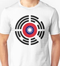 Korean Taiwanese Multinational Patriot Flag Series Slim Fit T-Shirt