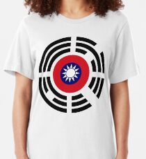 Korean Taiwanese Multinational Patriot Flag Series Slim Fit T-Shirt