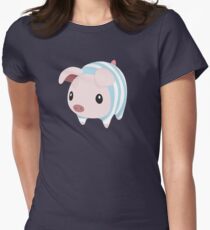 Poogie Piggie Monster Hunter Print Pj Pajama Women's Fitted T-Shirt