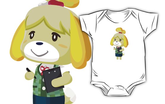 Download "Isabelle Animal Crossing New Leaf Vector Print" One Piece ...