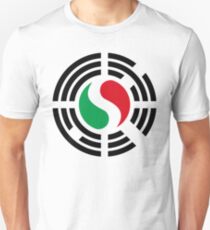 Korean Italian Multinational Patriot Flag Series Slim Fit T-Shirt