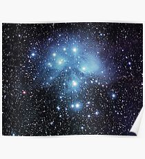 Sternkonstellation M45 Poster