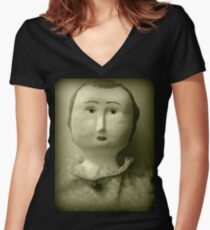 She Does Not Approve Women's Fitted V-Neck T-Shirt