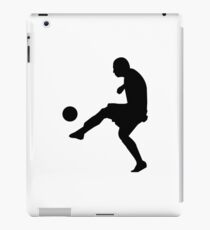 Vinilo o funda para iPad Patada de silueta de fútbol