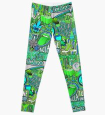 Tulane Collage Leggings