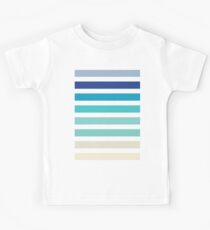 Beach- Sand, Ocean, Sky Color Theme Kids Tee