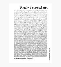 Reader, I married him Photographic Print
