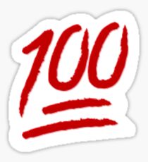 THE 100 EMOJI Sticker