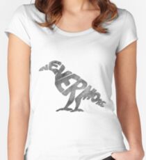 Nevermore Crow - Edgar Allan Poe Tailliertes Rundhals-Shirt