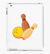 Bowling alley pins and ball iPad Case/Skin