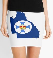 Flag Map of Queensland Mini Skirt