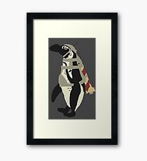 Rocket Penguin Framed Print