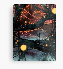 Flat Tire In Oblivion Metal Print