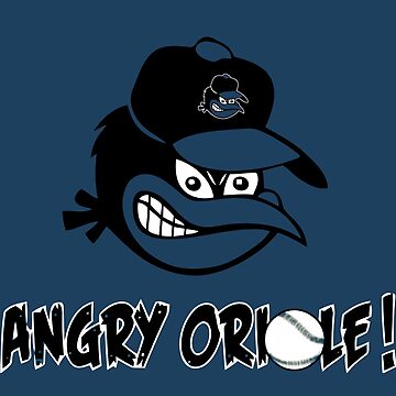 Angry Oriole Baltimore Baseball  Kids T-Shirt for Sale by LiteraryEmpori