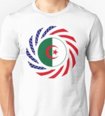 Algerian American Multinational Patriot Flag Unisex T-Shirt
