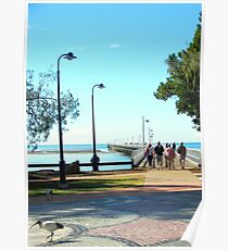 Urangan Jetty Hervey Bay Australia Poster