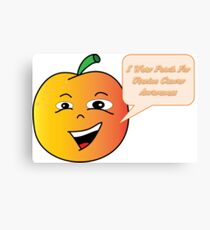 Uterine Cancer Awareness Peach Canvas Print